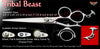 Tribal Beast 3 Hole Double V Swivel Touch Grooming Shears