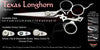 Texas Longhorn 3 Hole Swivel Thumb Signature Hair Shears