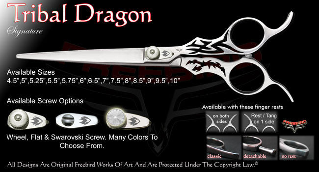 Tribal Dragon Straight Signature Grooming Shears