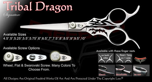 Tribal Dragon Straight Signature Hair Shears