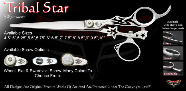 Tribal Star Swivel Thumb Signature Grooming Shears