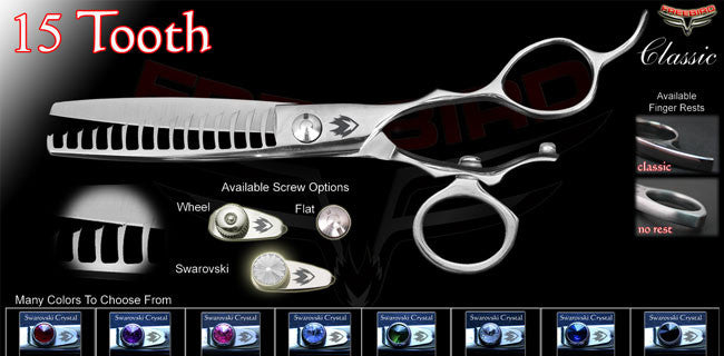 V Swivel 15 Tooth Texturizing Shears