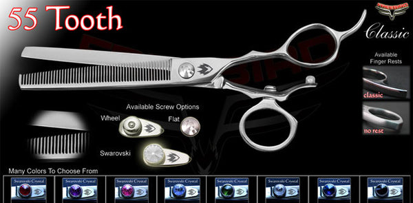 V Swivel 55 Tooth Thinning Shears