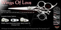 Wings Of Love 3 Hole Double Swivel Thumb Signature Hair Shears