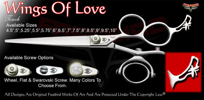 Wings Of Love 3 Hole Double V Swivel Touch Grooming Shears