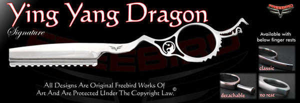 Ying Yang Dragon Feather Razor