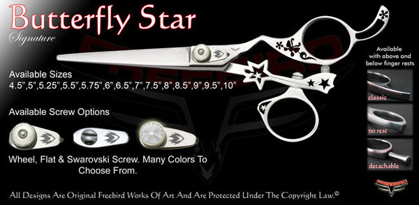 Butterfly Star Swivel Thumb Signature Hair Shears