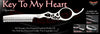 Key To My Heart Feather Razor