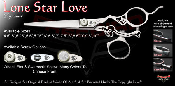 Lone Star Love Swivel Thumb Signature Hair Shears