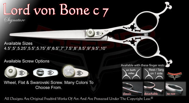 Lord Von Bone C7 Straight Signature Grooming Shears