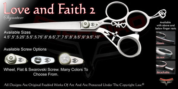 Love And Faith 2 3 Hole Signature Grooming Shears