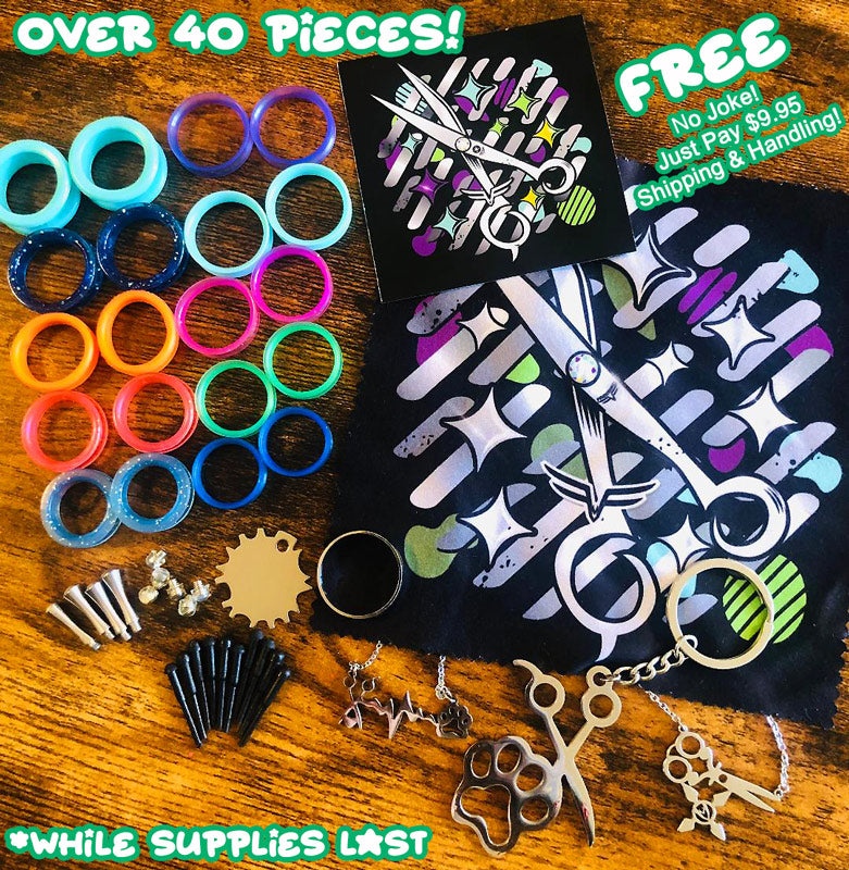 We are giving away a Very Limited Amount Of The Ultimate Shear Collection Renovation Kit. Over $40 value, over 40 pieces! No joke no gimmicks just pay a reasonable $9.95 shipping THAT IS ALL!