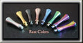 10 Mixed Titanim Colors Finger Rests 2.5mm