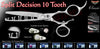 V Swivel 10 Tooth Spit Decision Texturizing Shears